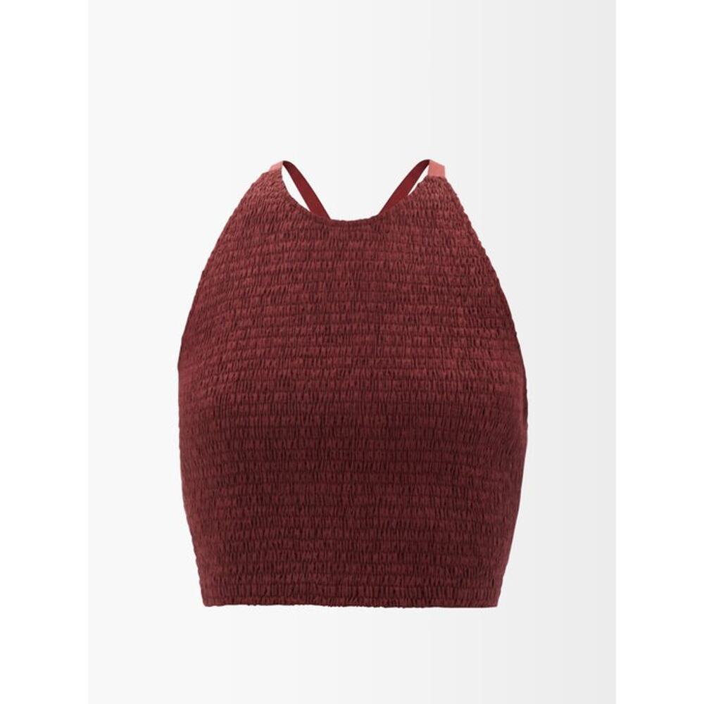 Three Graces London 'Agnes' Poplin Crop Top Size 2